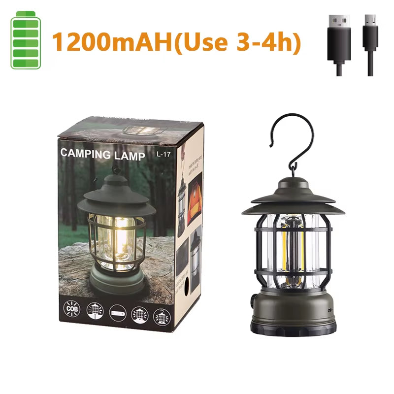 Customizable Retro Portable Camping Light