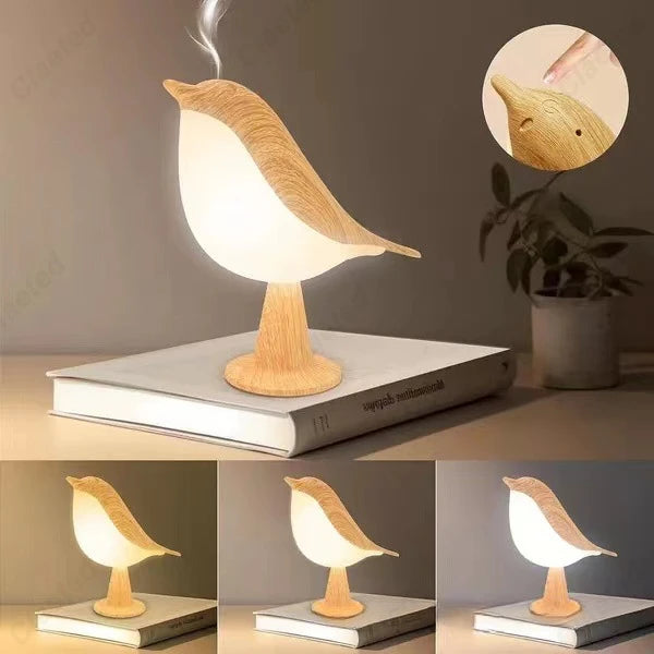 Créatif Nouveau Led Pie Voiture Lumières Décoratives Chambre Chevet Oiseau Veilleuse Atmosphère Lampes Décoratives