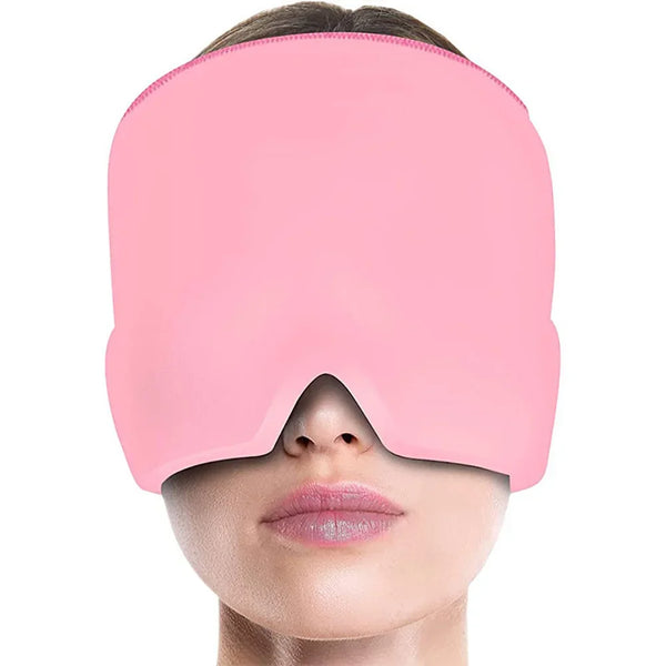 Masque De Sommeil Gel Glace Maux De Tête Soulagement De La Migraine Chapeau Confortable Thérapie Chaude Et Froide Masque Pour Les Yeux Masque Pour Les Yeux Ombre Patch Pour Les Yeux Femmes Hommes