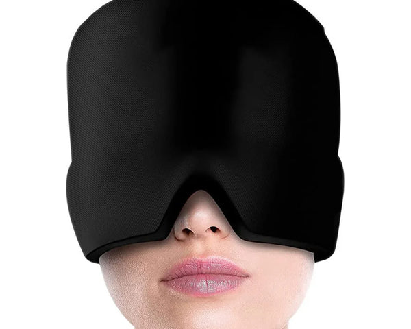 Masque De Sommeil Gel Glace Maux De Tête Soulagement De La Migraine Chapeau Confortable Thérapie Chaude Et Froide Masque Pour Les Yeux Masque Pour Les Yeux Ombre Patch Pour Les Yeux Femmes Hommes