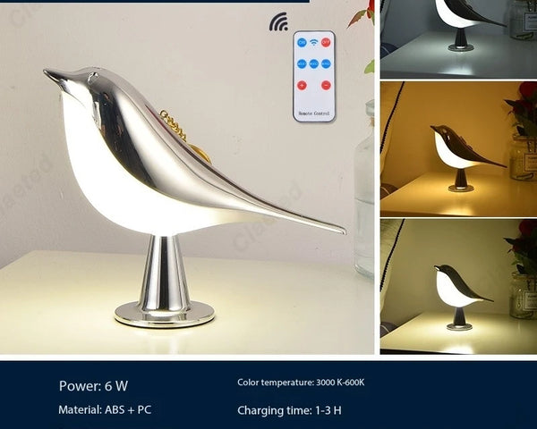 Créatif Nouveau Led Pie Voiture Lumières Décoratives Chambre Chevet Oiseau Veilleuse Atmosphère Lampes Décoratives