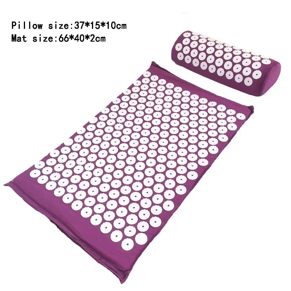 Ensemble De Coussin Et Oreiller D'Acupression, Masseur, Yoga, Dos, Corps, Pointes, Polymères D'Acupuncture
