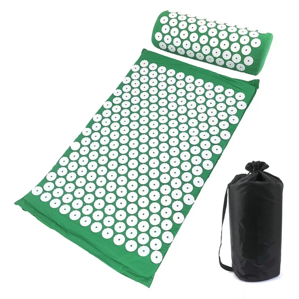 Ensemble De Coussin Et Oreiller D'Acupression, Masseur, Yoga, Dos, Corps, Pointes, Polymères D'Acupuncture