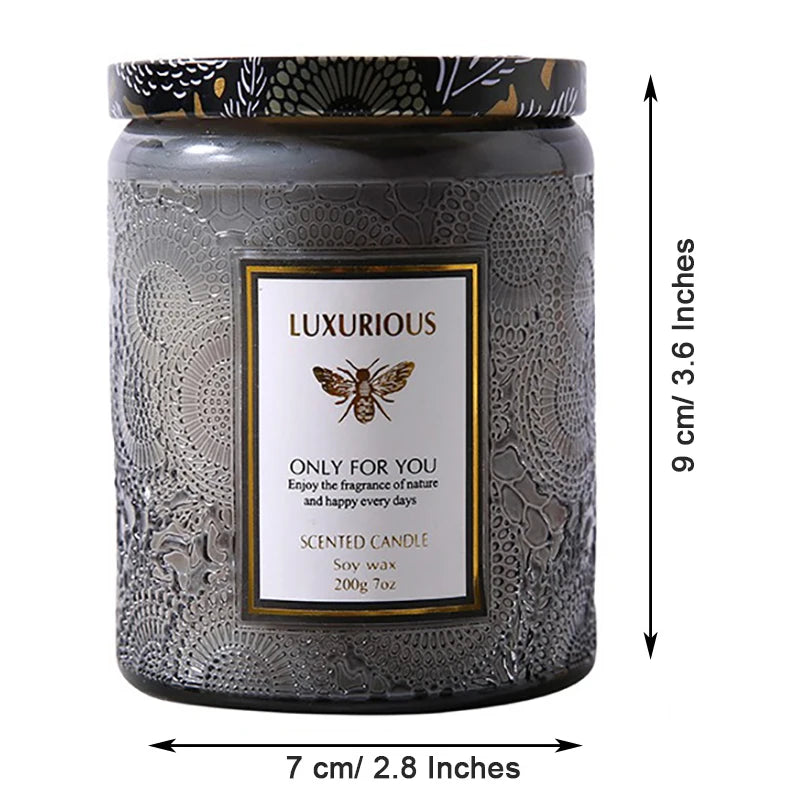 7 OZ Jar Scented Candle, Natural Soy Candle, Serenity Aromatic Candles, Home Decorative Scented Candles Gift for Friends