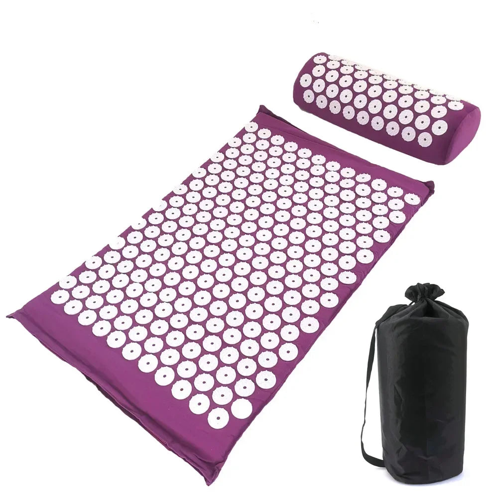 Ensemble De Coussin Et Oreiller D'Acupression, Masseur, Yoga, Dos, Corps, Pointes, Polymères D'Acupuncture