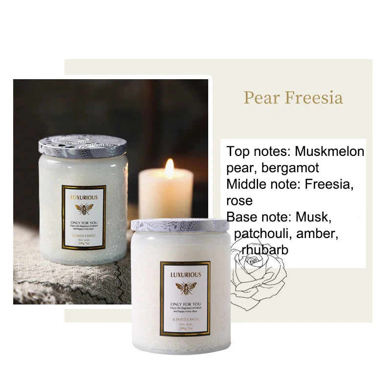 7 OZ Jar Scented Candle, Natural Soy Candle, Serenity Aromatic Candles, Home Decorative Scented Candles Gift for Friends