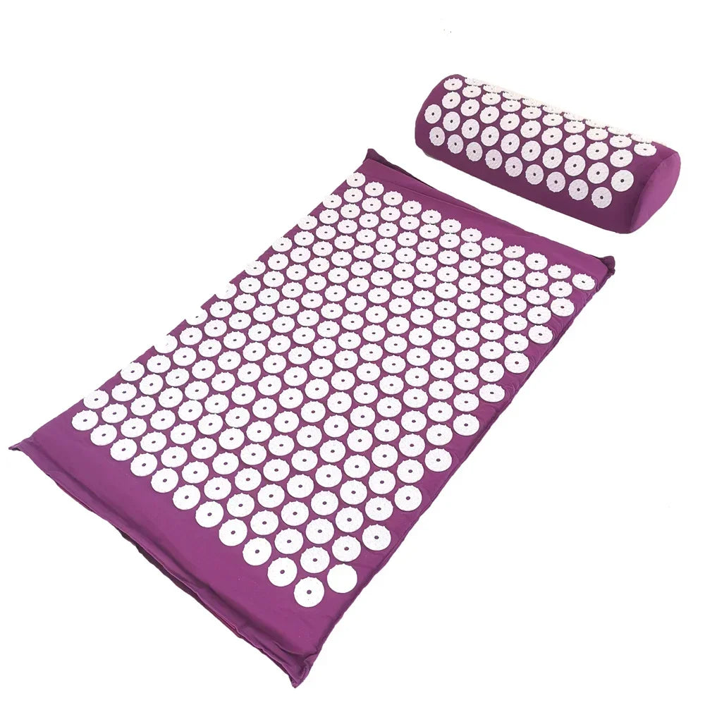 Ensemble De Coussin Et Oreiller D'Acupression, Masseur, Yoga, Dos, Corps, Pointes, Polymères D'Acupuncture