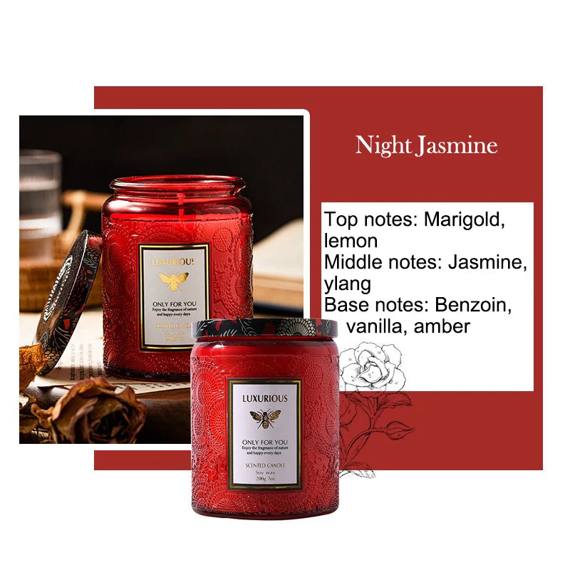 7 OZ Jar Scented Candle, Natural Soy Candle, Serenity Aromatic Candles, Home Decorative Scented Candles Gift for Friends