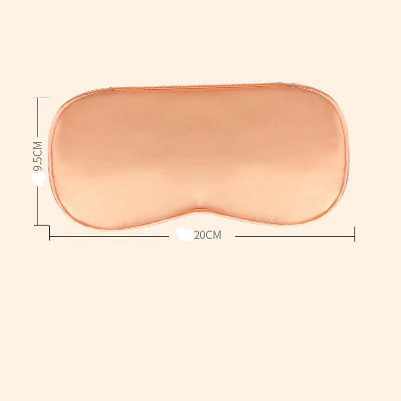 Silk Sleep Mask USB Heated Eye Heating Mask Hot Steam Compress Eyes Cover Sleeping Silk Electrical Temperature Control Blindfold